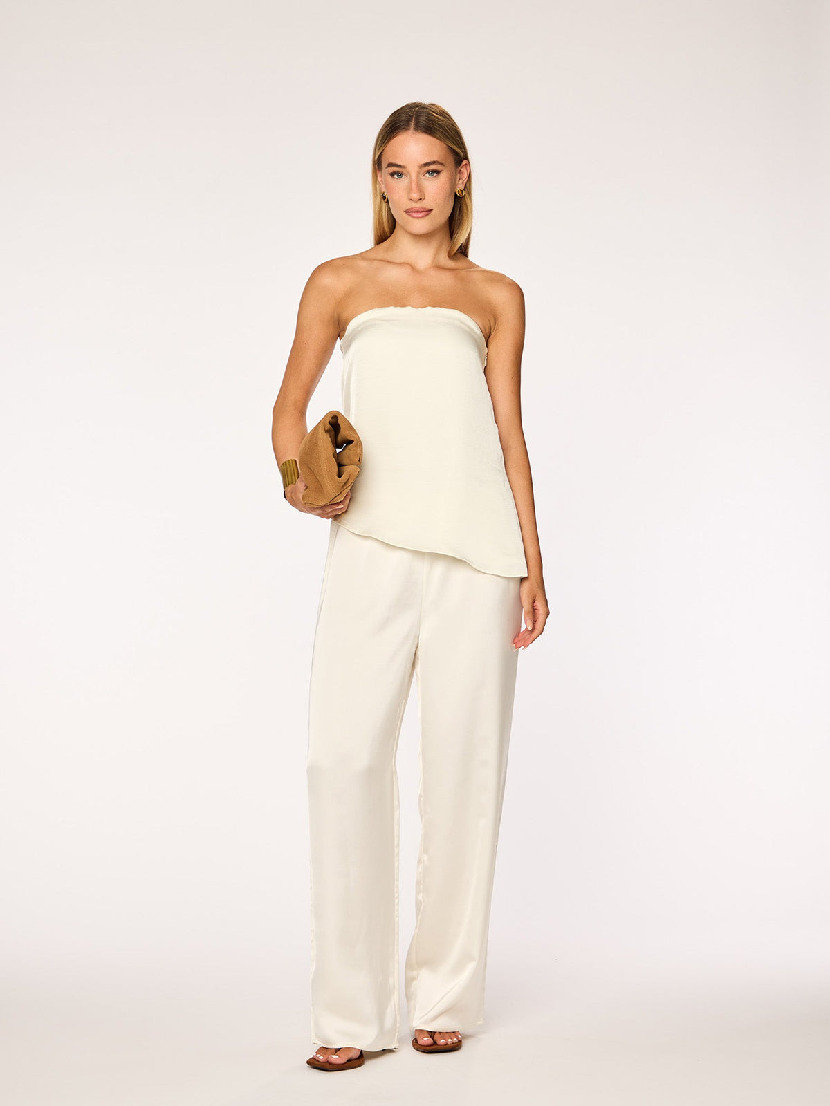 Satin Straight Leg Pants