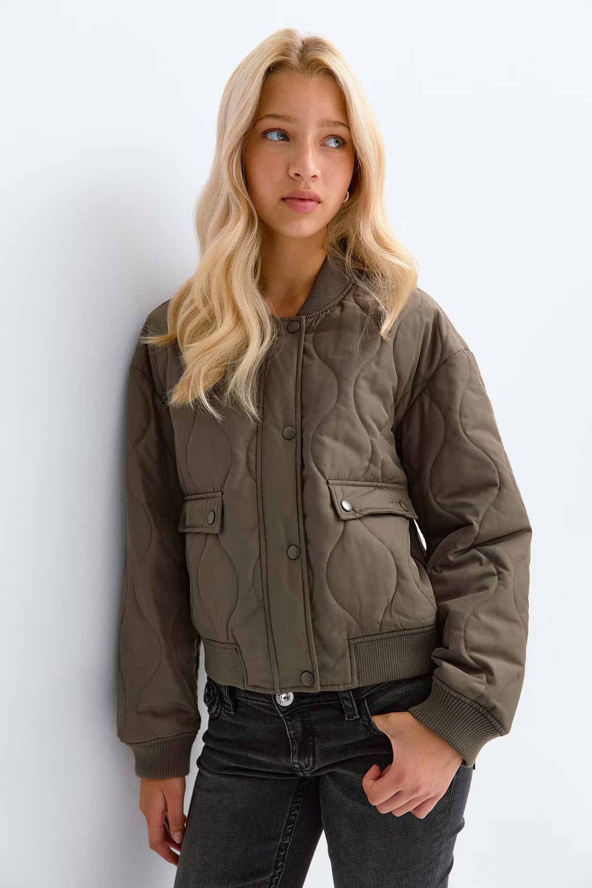Quilted Neck Jacket