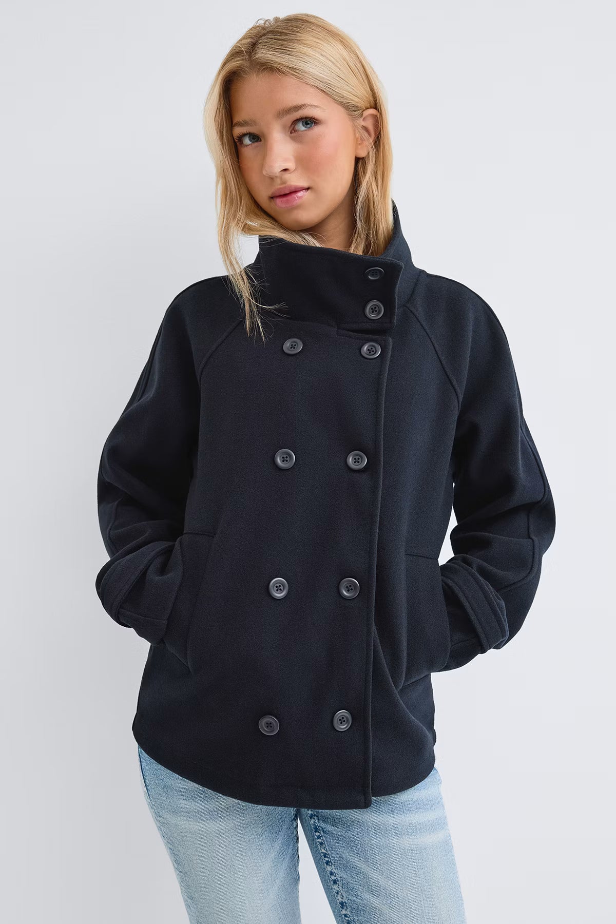 High Neck Felt Jacket