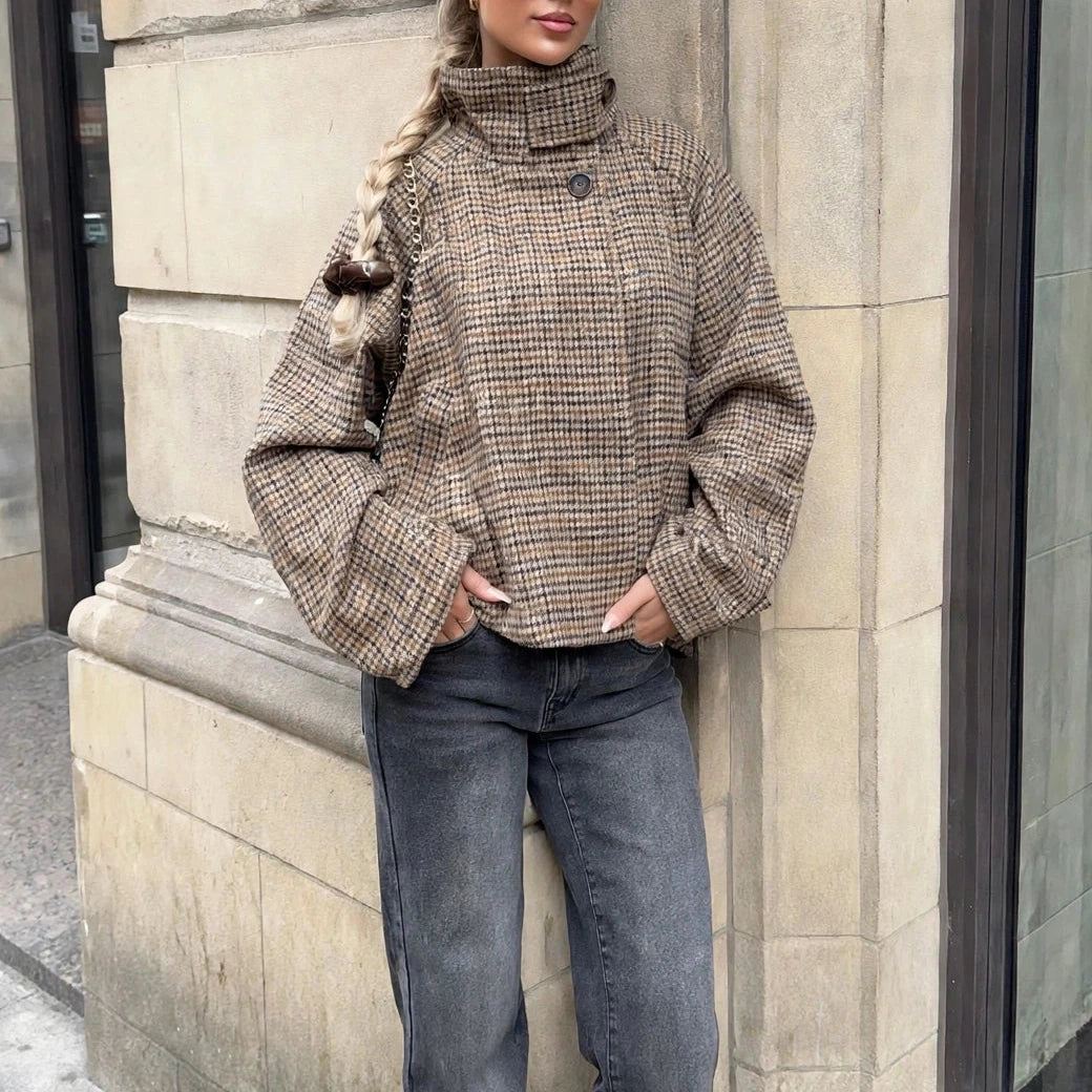 KARO Oversize Kragen-Jacke