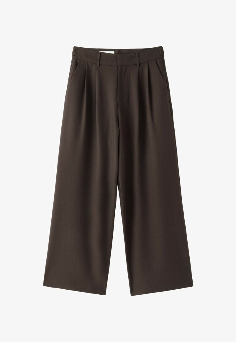 WIDE-LEG SMART TROUSERS WITH BUTTONS