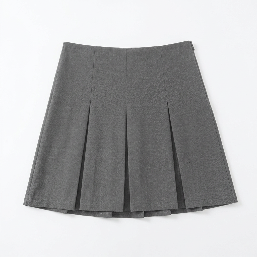 Falten-Rock mit integrierter Shorts