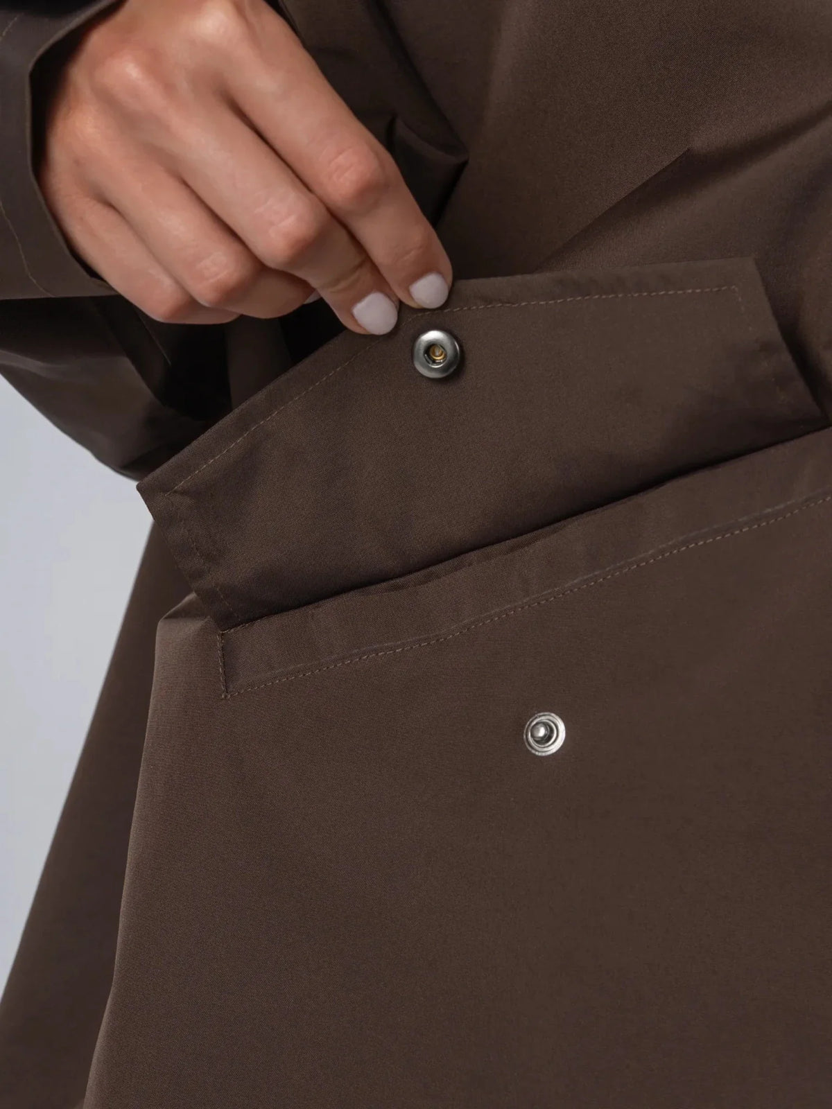 STM-TEX™ Mid Length One Size Adjustable Hem Oversized Rain Jacket - PUFFITPK26