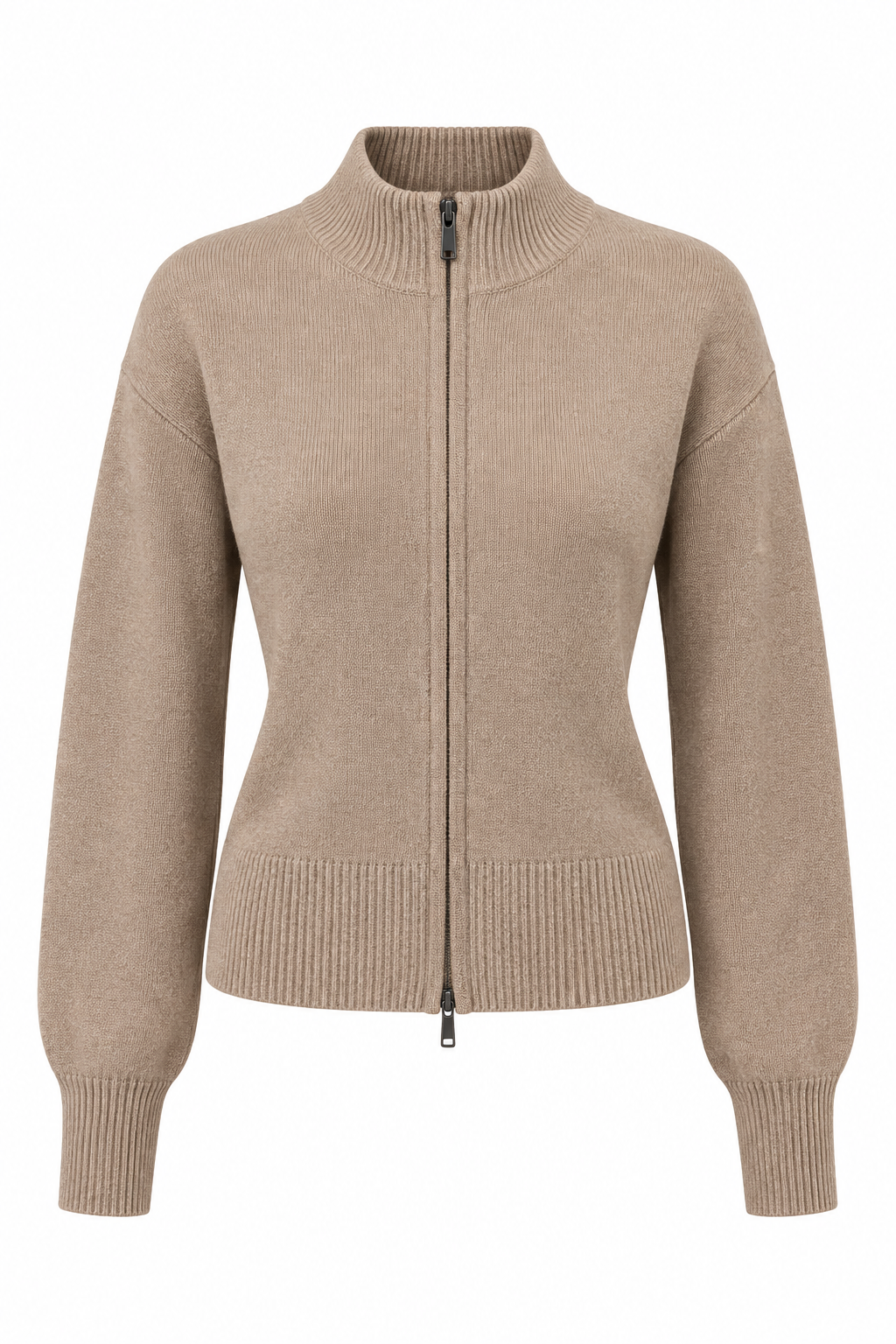 Cardigan with Zipper