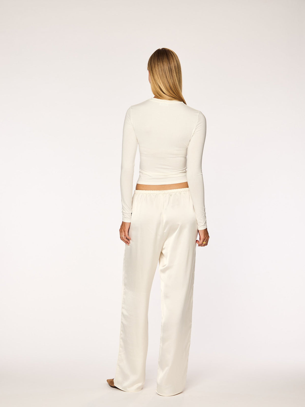 Satin Straight Leg Pants