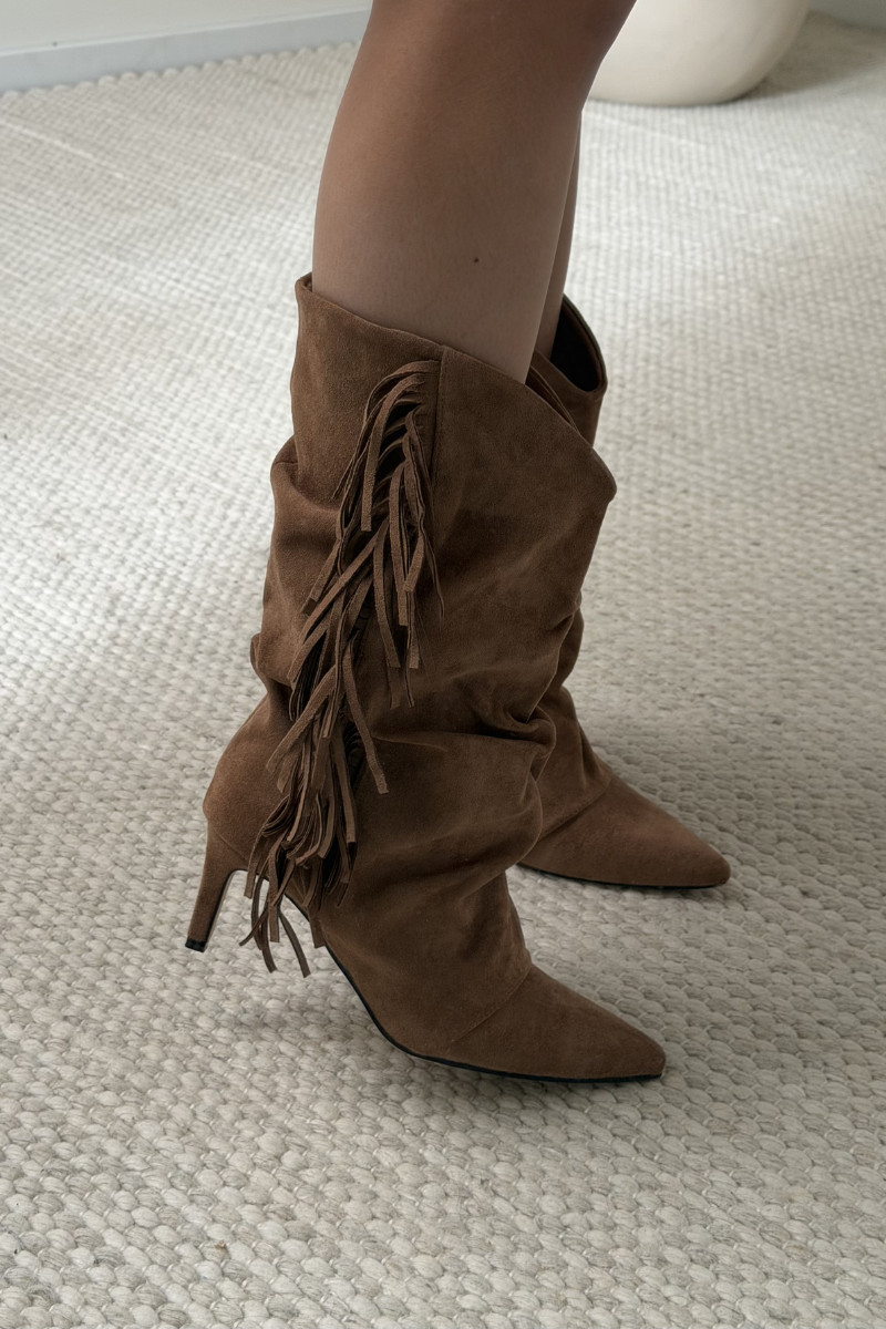 Alix Ankle Boots Mocha Suedine