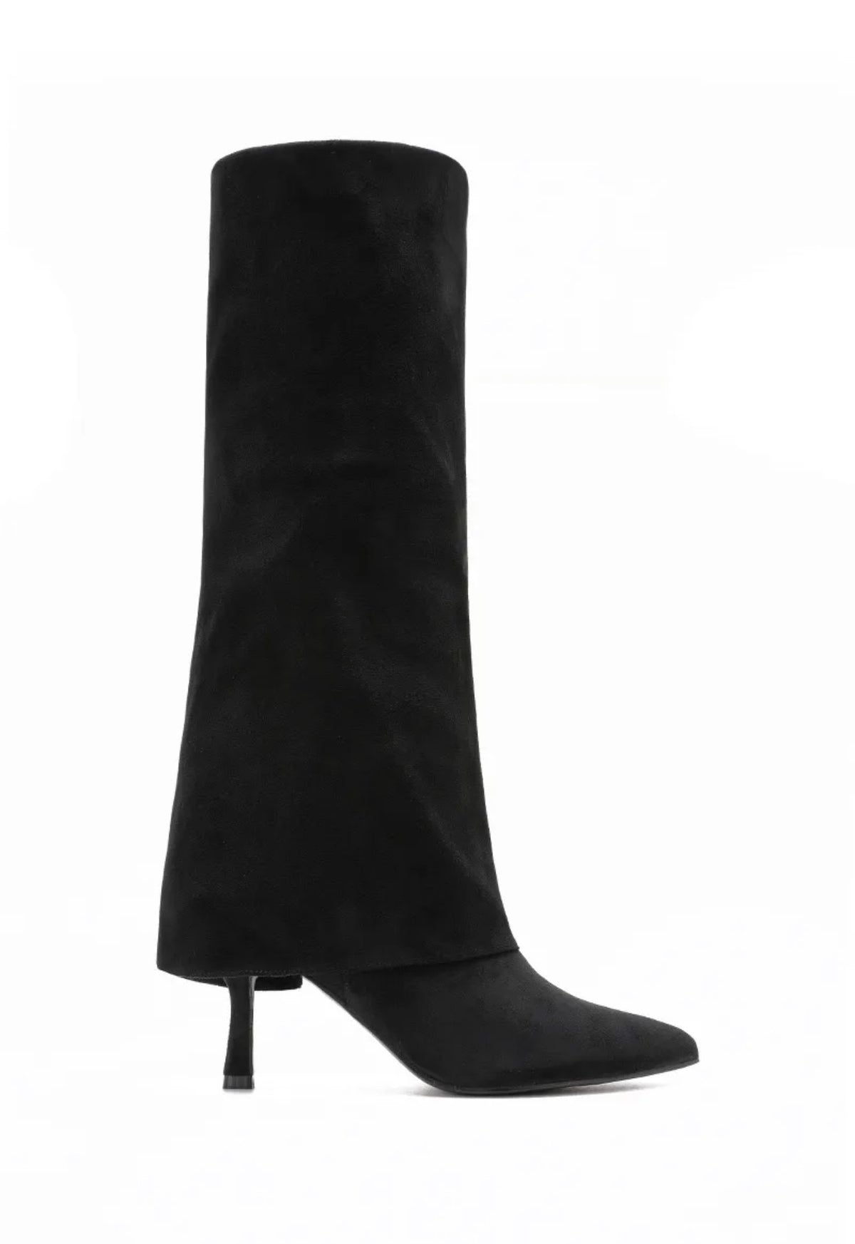 Fay Boots Black Suedine