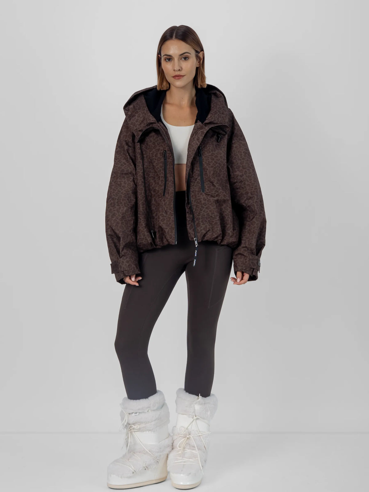 STM-TEX™ Fleece Lined One Size Short Oversized Rain Jacket - PUFFIT