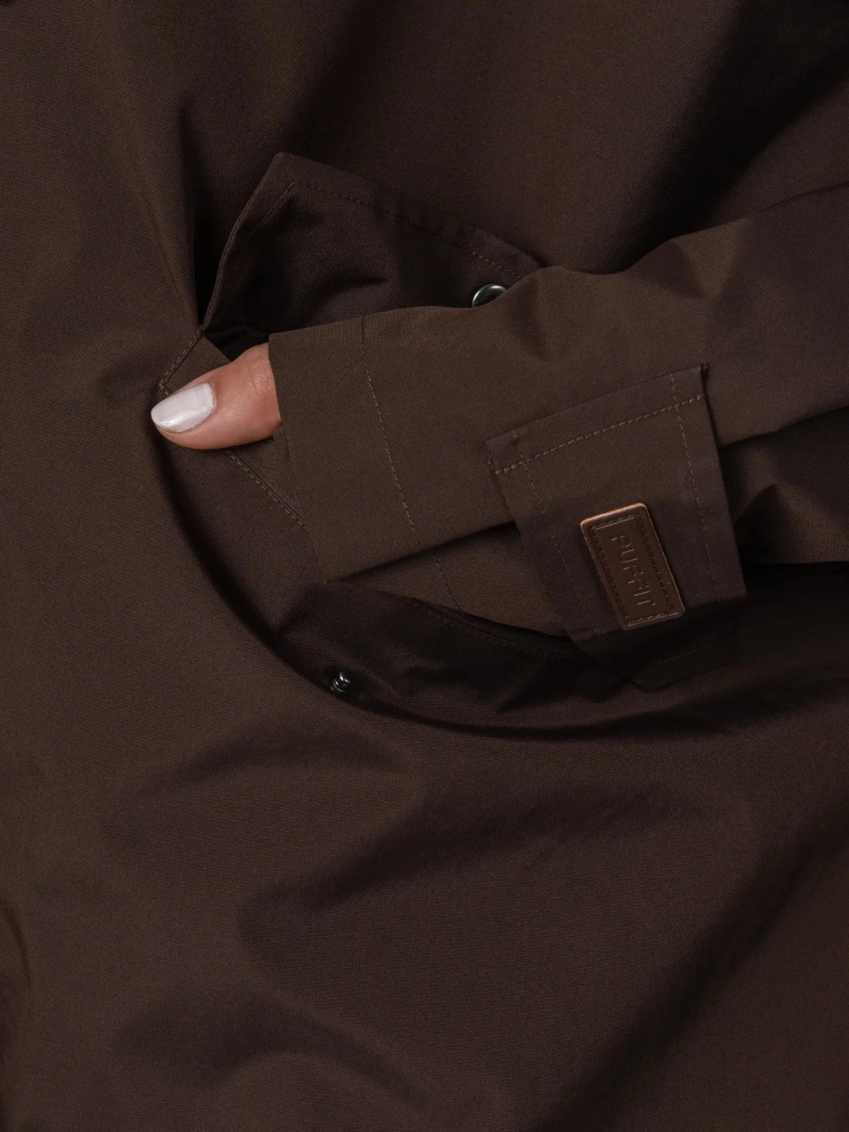 STM-TEX™ Mid Length One Size Adjustable Hem Oversized Rain Jacket - PUFFITPK26