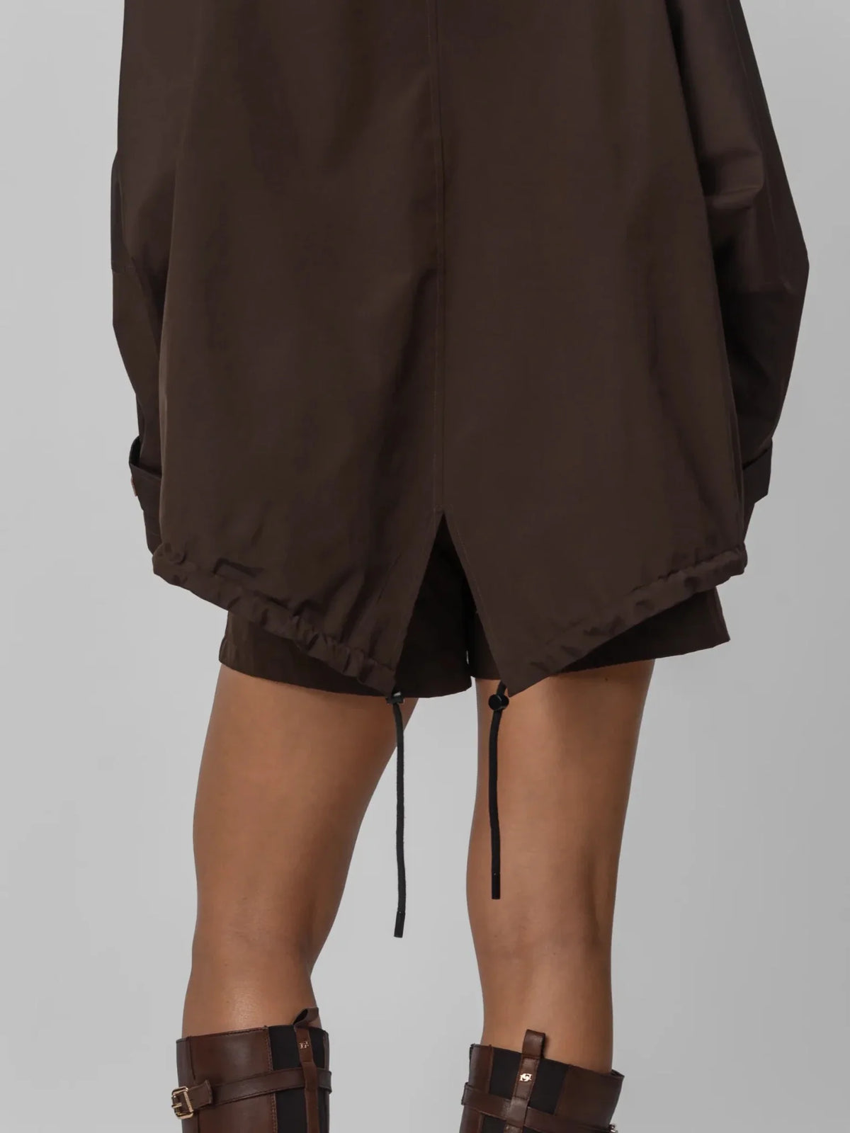 STM-TEX™ Mid Length One Size Adjustable Hem Oversized Rain Jacket - PUFFITPK26