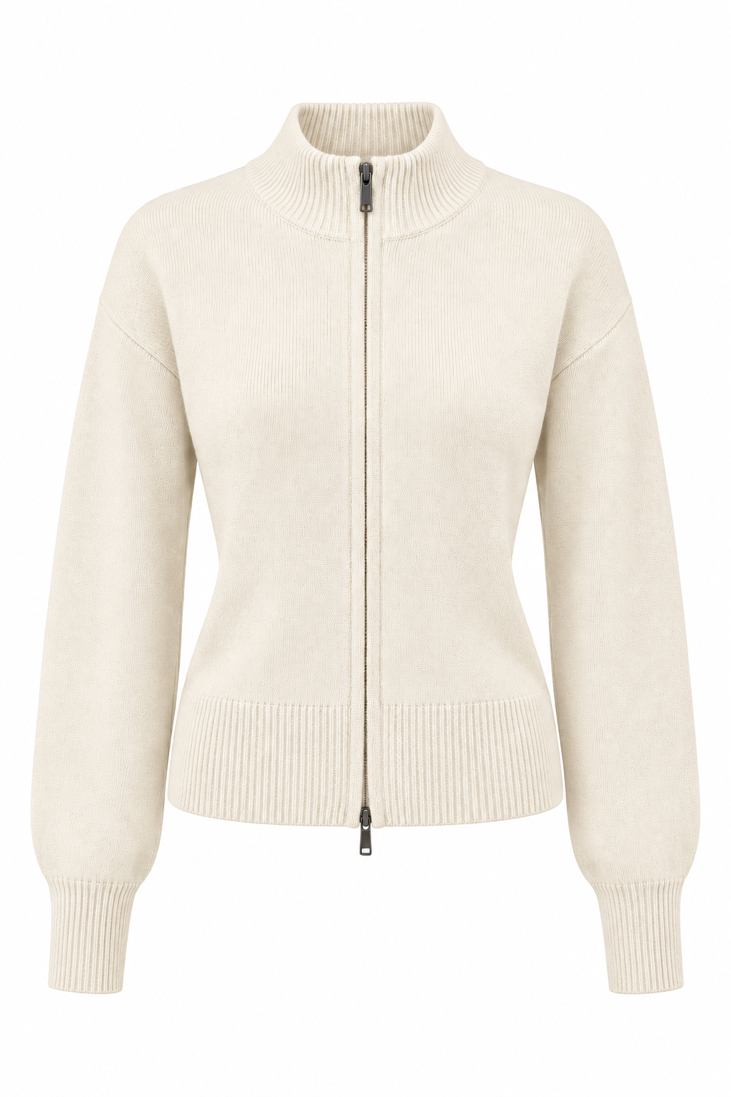 Cardigan with Zipper